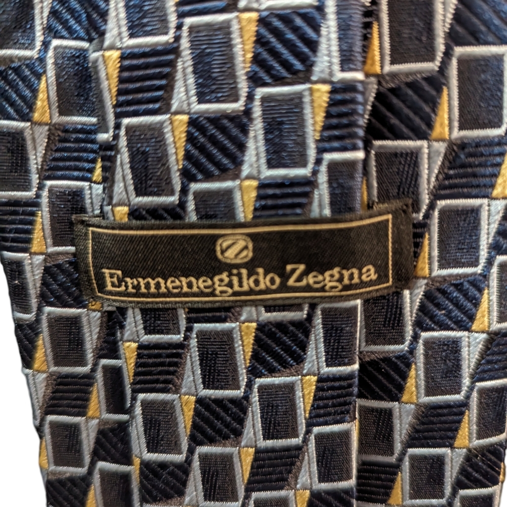 Ermenegildo Zegna Mens Designer 100% Silk Tie Very Stylish. - Picture 1 of 5